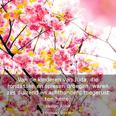 Picture 03 - 1 Kronieken 12:24 NLD - Van de kinderen van Juda, die rondassen en - Bible Verse Picture