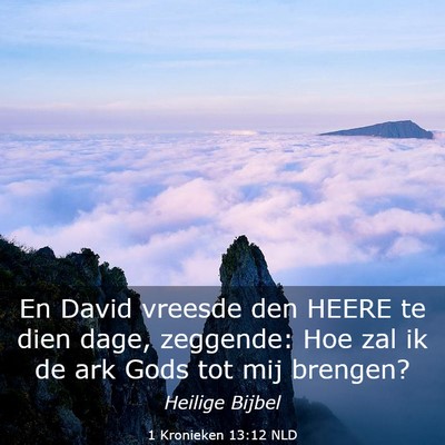 Picture 03 - 1 Kronieken 13:12 NLD - En David vreesde den HEERE te dien dage, - Bible Verse Picture