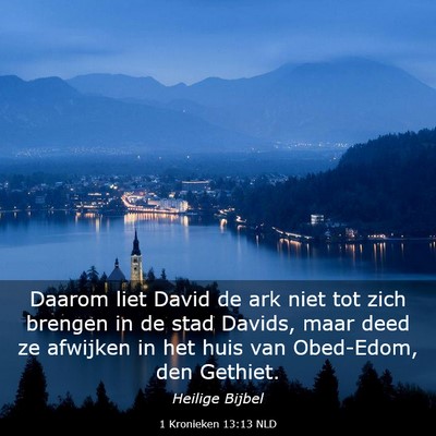 Picture 03 - 1 Kronieken 13:13 NLD - Daarom liet David de ark niet tot zich brengen in - Bible Verse Picture