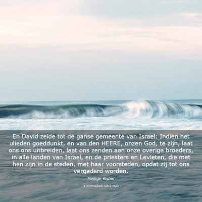 Picture 03 - 1 Kronieken 13:2 NLD - En David zeide tot de ganse gemeente van Israel: - Bible Verse Picture