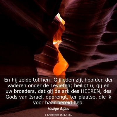 Picture 03 - 1 Kronieken 15:12 NLD - En hij zeide tot hen: Gijlieden zijt hoofden der - Bible Verse Picture