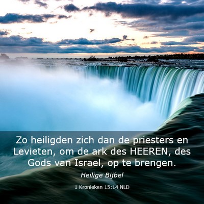 Picture 03 - 1 Kronieken 15:14 NLD - Zo heiligden zich dan de priesters en Levieten, - Bible Verse Picture