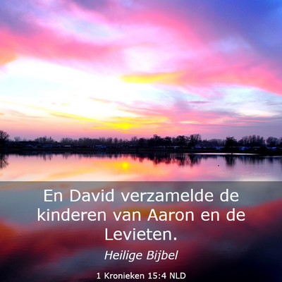 Picture 03 - 1 Kronieken 15:4 NLD - En David verzamelde de kinderen van Aaron en de - Bible Verse Picture
