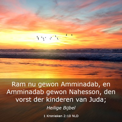 Picture 03 - 1 Kronieken 2:10 NLD - Ram nu gewon Amminadab, en Amminadab gewon - Bible Verse Picture