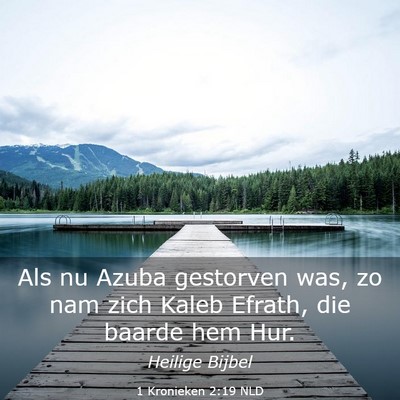 Picture 03 - 1 Kronieken 2:19 NLD - Als nu Azuba gestorven was, zo nam zich Kaleb - Bible Verse Picture