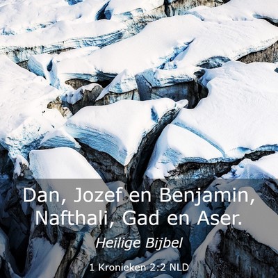 Picture 03 - 1 Kronieken 2:2 NLD - Dan, Jozef en Benjamin, Nafthali, Gad en - Bible Verse Picture