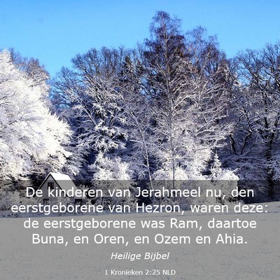Picture 03 - 1 Kronieken 2:25 NLD - De kinderen van Jerahmeel nu, den eerstgeborene - Bible Verse Picture