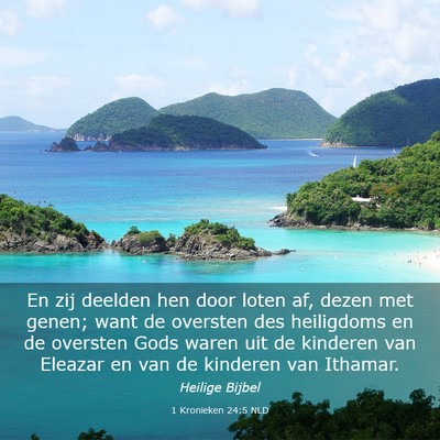 Picture 03 - 1 Kronieken 24:5 NLD - En zij deelden hen door loten af, dezen met - Bible Verse Picture