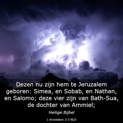 Picture 03 - 1 Kronieken 3:5 NLD - Dezen nu zijn hem te Jeruzalem geboren: Simea, en - Bible Verse Picture