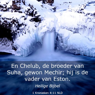 Picture 03 - 1 Kronieken 4:11 NLD - En Chelub, de broeder van Suha, gewon Mechir; hij - Bible Verse Picture