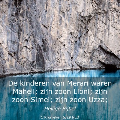Picture 03 - 1 Kronieken 6:29 NLD - De kinderen van Merari waren Maheli; zijn zoon - Bible Verse Picture