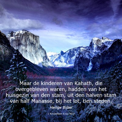 Picture 03 - 1 Kronieken 6:61 NLD - Maar de kinderen van Kahath, die overgebleven - Bible Verse Picture