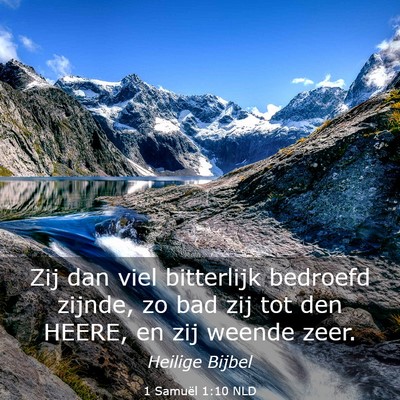 Picture 03 - 1 Samuël 1:10 NLD - Zij dan viel bitterlijk bedroefd zijnde, zo bad - Bible Verse Picture