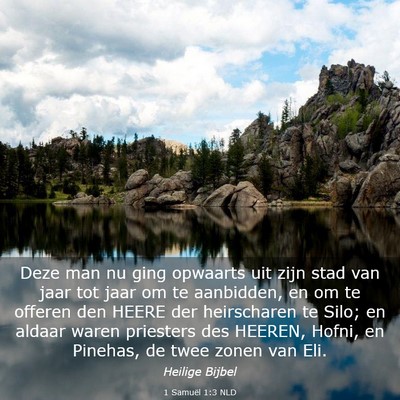 Picture 03 - 1 Samuël 1:3 NLD - Deze man nu ging opwaarts uit zijn stad van jaar - Bible Verse Picture