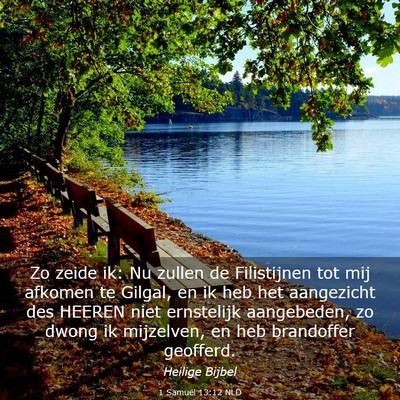Picture 03 - 1 Samuël 13:12 NLD - Zo zeide ik: Nu zullen de Filistijnen tot mij - Bible Verse Picture