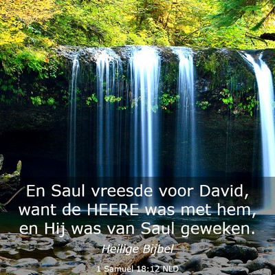 Picture 03 - 1 Samuël 18:12 NLD - En Saul vreesde voor David, want de HEERE was met - Bible Verse Picture