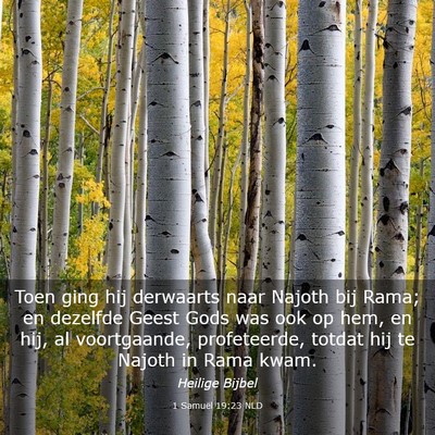 Picture 03 - 1 Samuël 19:23 NLD - Toen ging hij derwaarts naar Najoth bij Rama; en - Bible Verse Picture