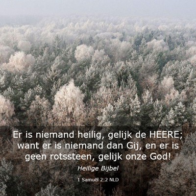 Picture 03 - 1 Samuël 2:2 NLD - Er is niemand heilig, gelijk de HEERE; want er is - Bible Verse Picture