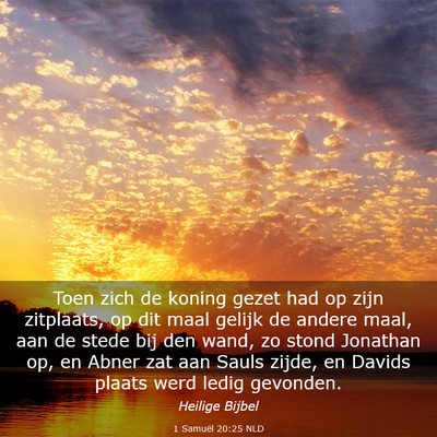 Picture 03 - 1 Samuël 20:25 NLD - Toen zich de koning gezet had op zijn zitplaats, - Bible Verse Picture