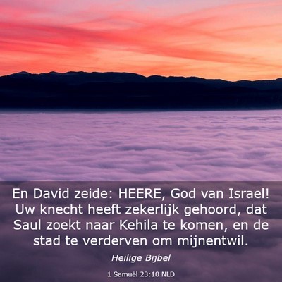 Picture 03 - 1 Samuël 23:10 NLD - En David zeide: HEERE, God van Israel! Uw knecht - Bible Verse Picture