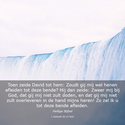 Picture 03 - 1 Samuël 30:15 NLD - Toen zeide David tot hem: Zoudt gij mij wel henen - Bible Verse Picture