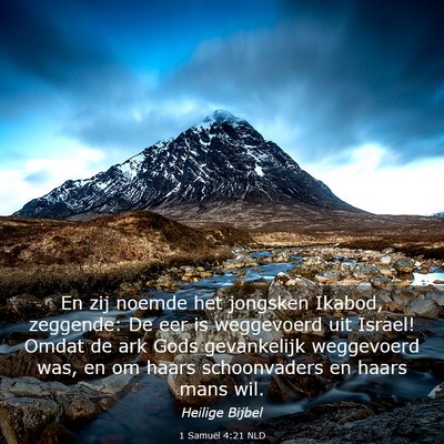 Picture 03 - 1 Samuël 4:21 NLD - En zij noemde het jongsken Ikabod, zeggende: De - Bible Verse Picture
