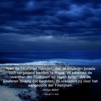 Picture 03 - 1 Samuël 7:7 NLD - Toen de Filistijnen hoorden, dat de kinderen - Bible Verse Picture