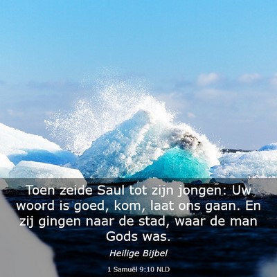 Picture 03 - 1 Samuël 9:10 NLD - Toen zeide Saul tot zijn jongen: Uw woord is - Bible Verse Picture