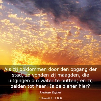 Picture 03 - 1 Samuël 9:11 NLD - Als zij opklommen door den opgang der stad, zo - Bible Verse Picture