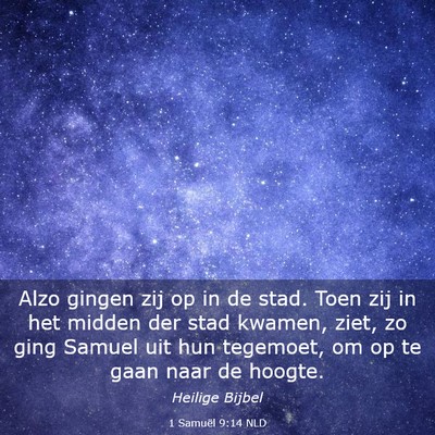 Picture 03 - 1 Samuël 9:14 NLD - Alzo gingen zij op in de stad. Toen zij in het - Bible Verse Picture