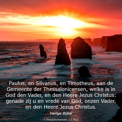 Picture 03 - 1 Thessalonicenzen 1:1 NLD - Paulus, en Silvanus, en Timotheus, aan de - Bible Verse Picture