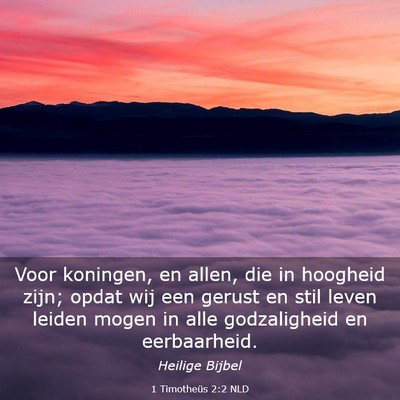 Picture 03 - 1 Timotheüs 2:2 NLD - Voor koningen, en allen, die in hoogheid zijn; - Bible Verse Picture