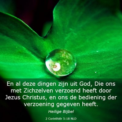 Picture 03 - 2 Corinthiër 5:18 NLD - En al deze dingen zijn uit God, Die ons met - Bible Verse Picture