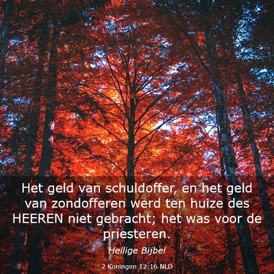 Picture 03 - 2 Koningen 12:16 NLD - Het geld van schuldoffer, en het geld van - Bible Verse Picture