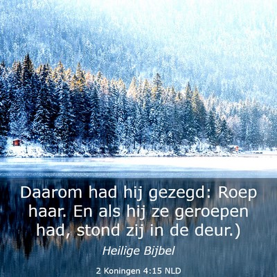 Picture 03 - 2 Koningen 4:15 NLD - Daarom had hij gezegd: Roep haar. En als hij ze - Bible Verse Picture