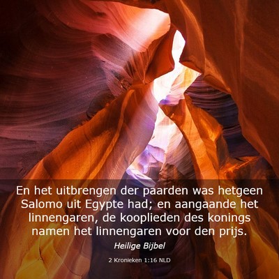 Picture 03 - 2 Kronieken 1:16 NLD - En het uitbrengen der paarden was hetgeen Salomo - Bible Verse Picture