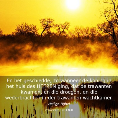 Picture 03 - 2 Kronieken 12:11 NLD - En het geschiedde, zo wanneer de koning in het - Bible Verse Picture