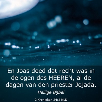 Picture 03 - 2 Kronieken 24:2 NLD - En Joas deed dat recht was in de ogen des HEEREN, - Bible Verse Picture