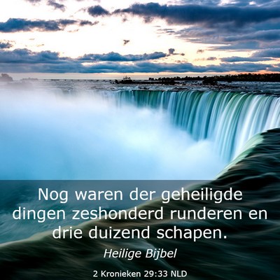 Picture 03 - 2 Kronieken 29:33 NLD - Nog waren der geheiligde dingen zeshonderd - Bible Verse Picture