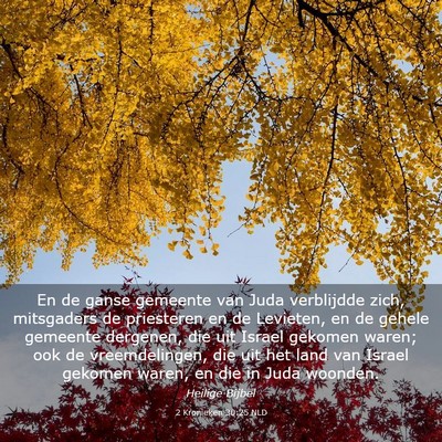 Picture 03 - 2 Kronieken 30:25 NLD - En de ganse gemeente van Juda verblijdde zich, - Bible Verse Picture
