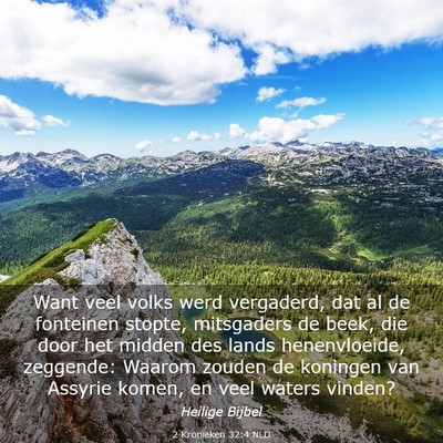 Picture 03 - 2 Kronieken 32:4 NLD - Want veel volks werd vergaderd, dat al de - Bible Verse Picture