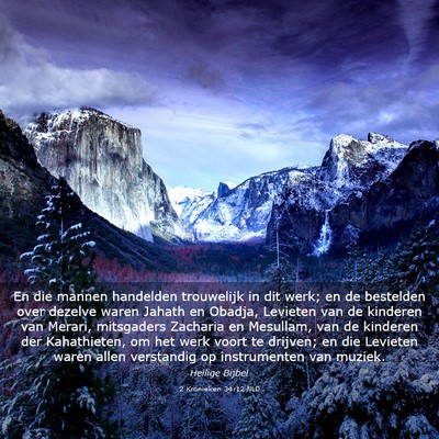 Picture 03 - 2 Kronieken 34:12 NLD - En die mannen handelden trouwelijk in dit werk; - Bible Verse Picture