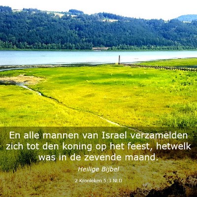 Picture 03 - 2 Kronieken 5:3 NLD - En alle mannen van Israel verzamelden zich tot - Bible Verse Picture
