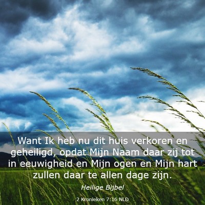 Picture 03 - 2 Kronieken 7:16 NLD - Want Ik heb nu dit huis verkoren en geheiligd, - Bible Verse Picture