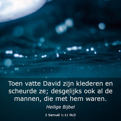 Picture 03 - 2 Samuël 1:11 NLD - Toen vatte David zijn klederen en scheurde ze; - Bible Verse Picture