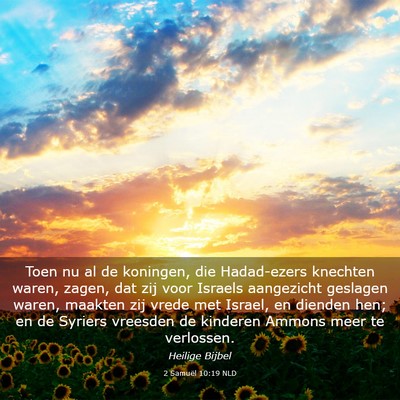 Picture 03 - 2 Samuël 10:19 NLD - Toen nu al de koningen, die Hadad-ezers knechten - Bible Verse Picture
