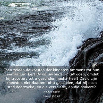 Picture 03 - 2 Samuël 10:3 NLD - Toen zeiden de vorsten der kinderen Ammons tot - Bible Verse Picture