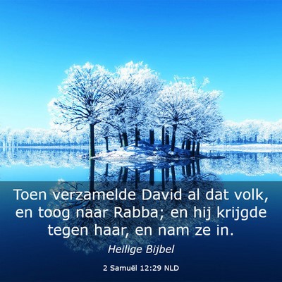 Picture 03 - 2 Samuël 12:29 NLD - Toen verzamelde David al dat volk, en toog naar - Bible Verse Picture