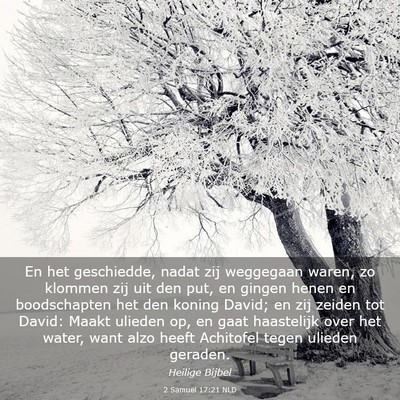 Picture 03 - 2 Samuël 17:21 NLD - En het geschiedde, nadat zij weggegaan waren, zo - Bible Verse Picture
