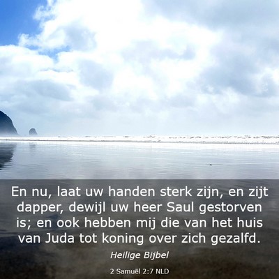 Picture 03 - 2 Samuël 2:7 NLD - En nu, laat uw handen sterk zijn, en zijt dapper, - Bible Verse Picture